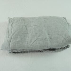 Area Home Emile Duvet Cover 100% Linen Mineral Grey King Size 102” x 83” Minimal